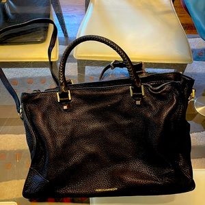 Black leather Rebecca Minkoff bag, never used